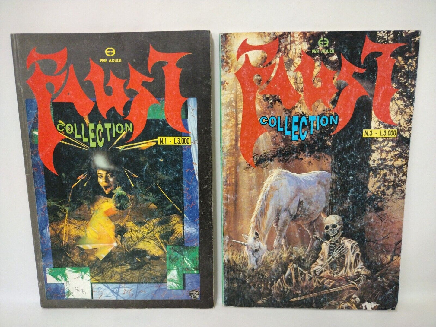 Faust Ultra Rare Rebel Studios Italian Import Collection Edition TPB Lot #1 & 3