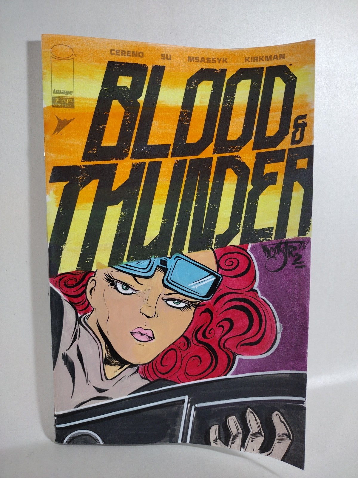 Blood & Thunder #7 (2025) Image Comic Sketch Cover Variant W Original DCastr Art