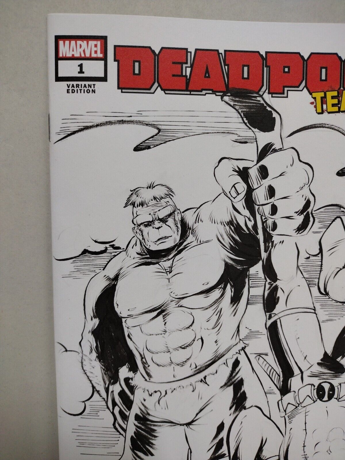 Deadpool Team-Up #1 (2024) Marvel Sketch Variant With Original Dave Castr Art