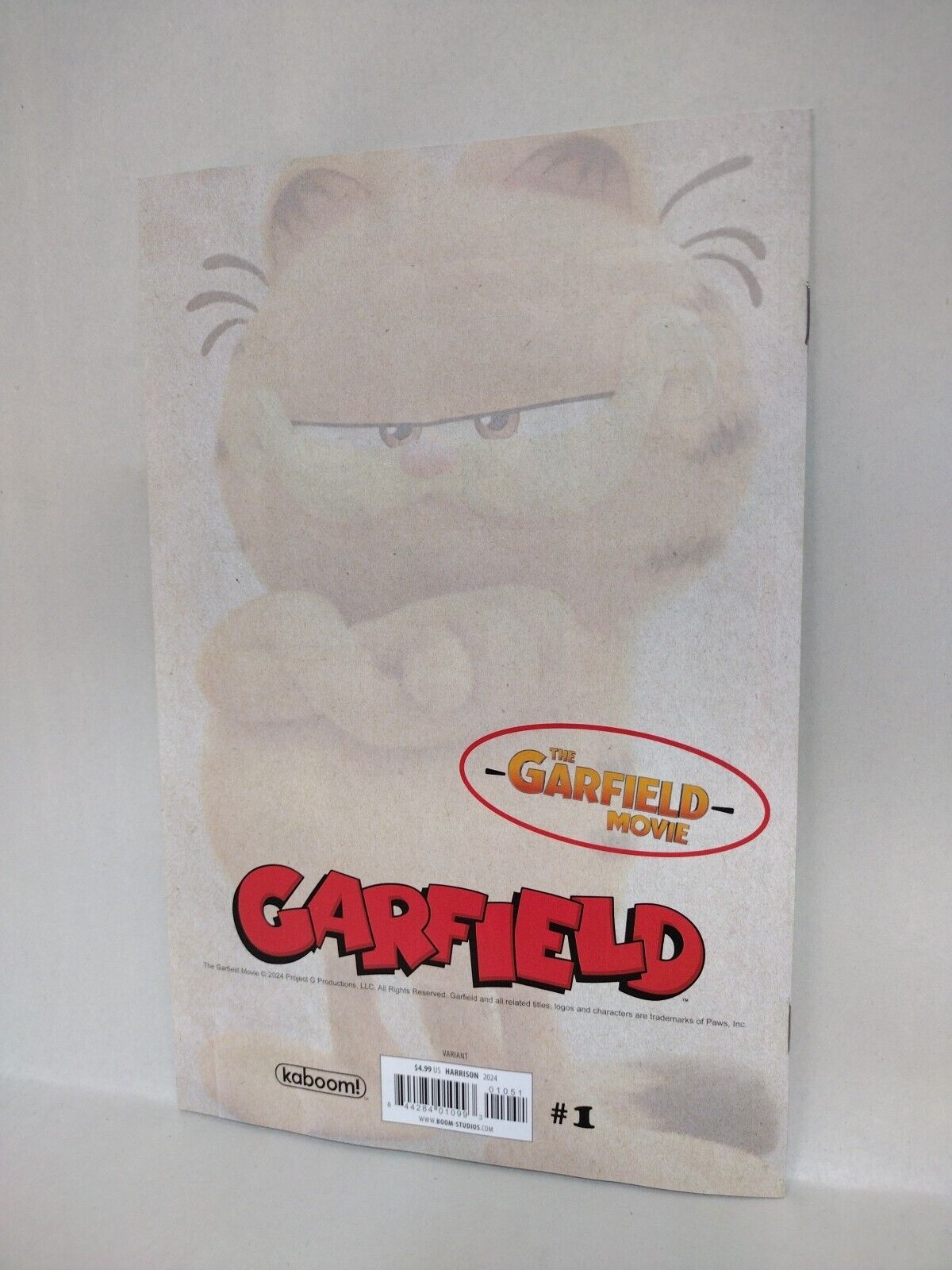 Garfield #1 (2024) Boom Studios Comic 1:10 JJ Harrison Virgin Variant Cover NM