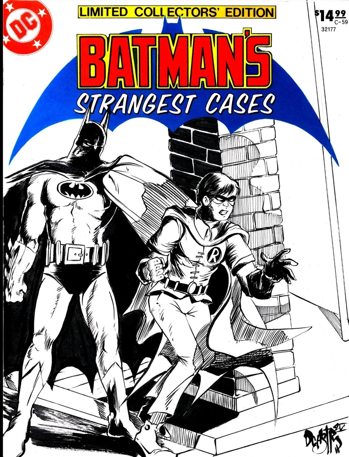 Batman's Strangest Cases Treasury Facsimile Oversize Comic W Original DCastr Art