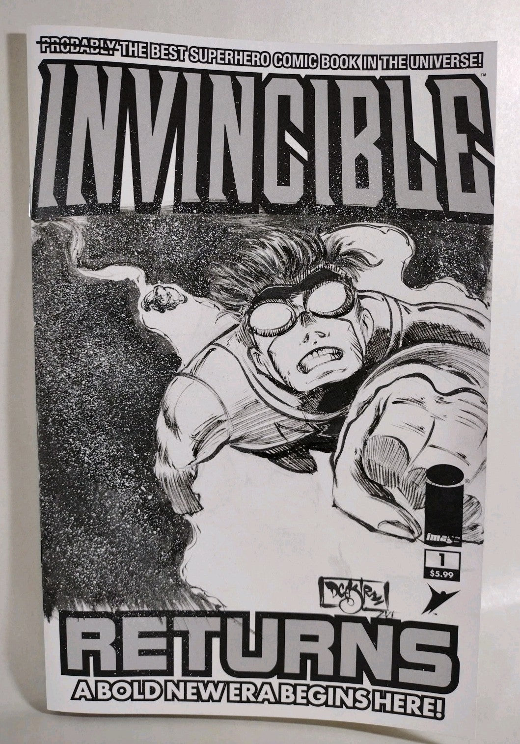 Invincible Returns #1 (2026) Image Sketch Cover Variant W Original DCastr Art