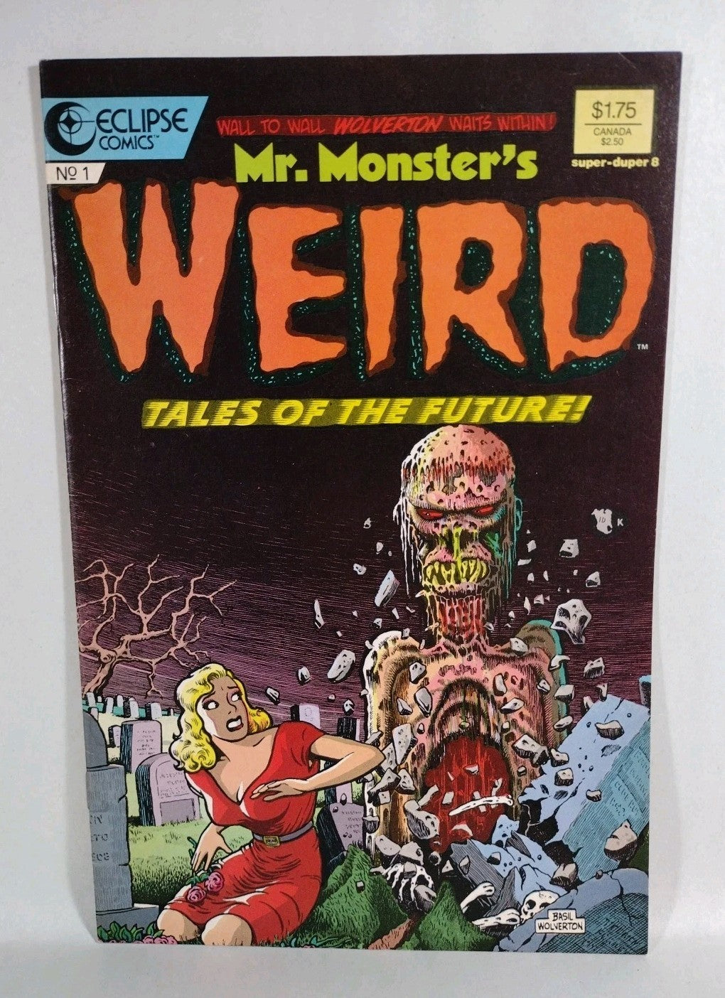 Basil Wolverton Comic Lot Of 4 Gateway To Horror Weird Tales 3-D Zone W Glasses