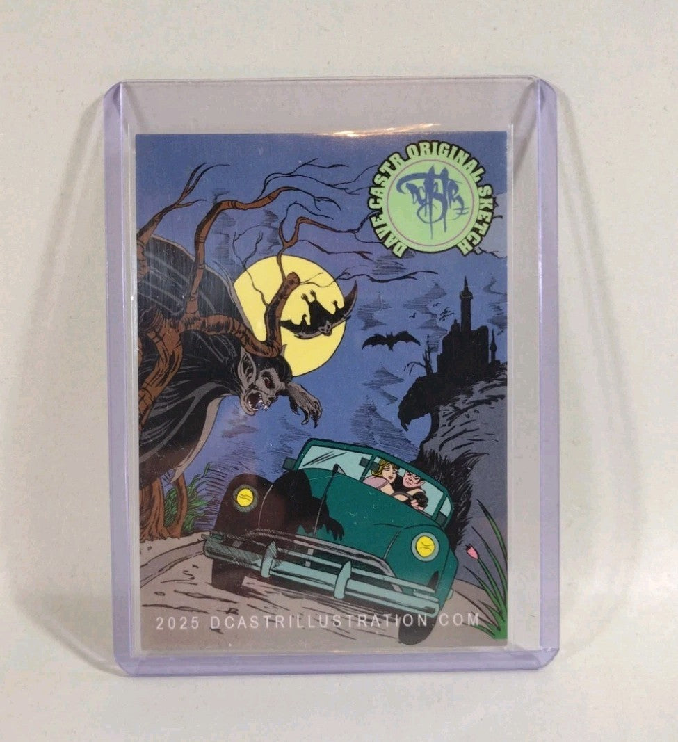Dave Castr Crusin (2025) OAC Sketch Card W Original Marvel Spider-Man Art