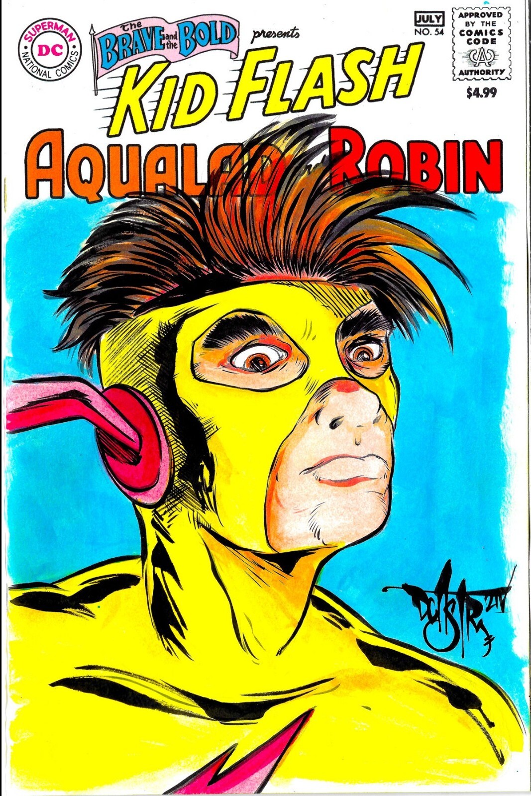 Brave And The Bold 54 DC 2024 Facsimile Edition Sketch Var W Original DCastr Art