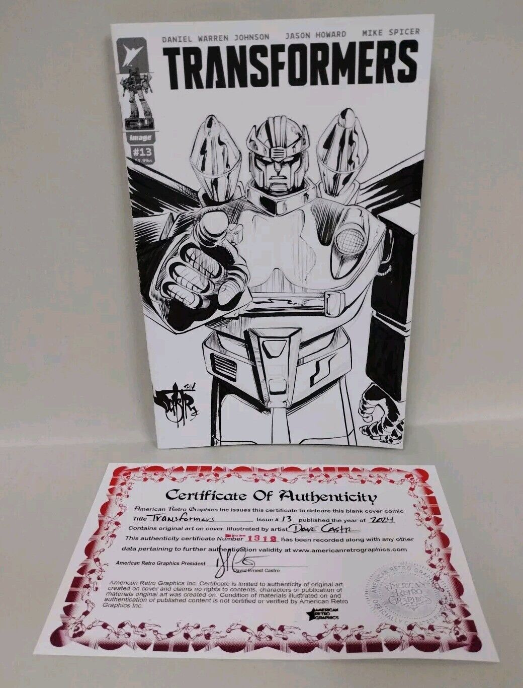 Transformers #13 (2024) Image Comic Sketch Variant Cover W Original Prowl Art