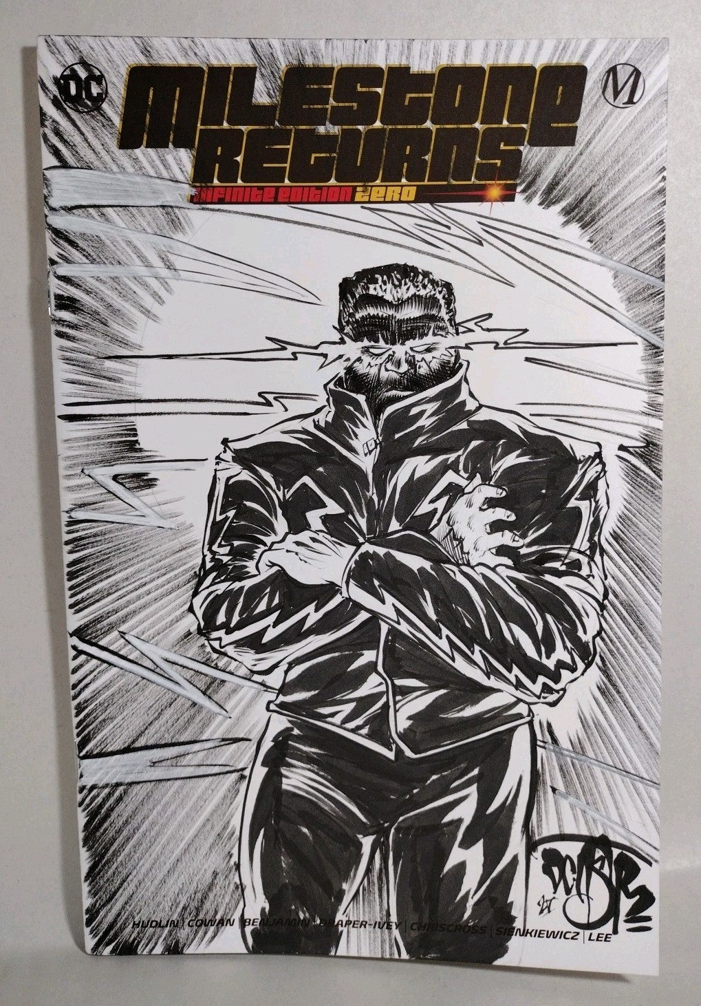 MILESTONE RETURNS INFINITE EDITION #1 Sketch Variant Cover W Original DCastr Art