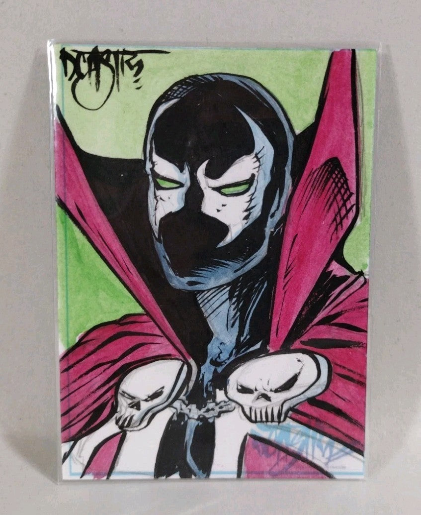 Dave Castr Crusin (2025) OAC Sketch Card W Original Spawn II Color Art ACEO