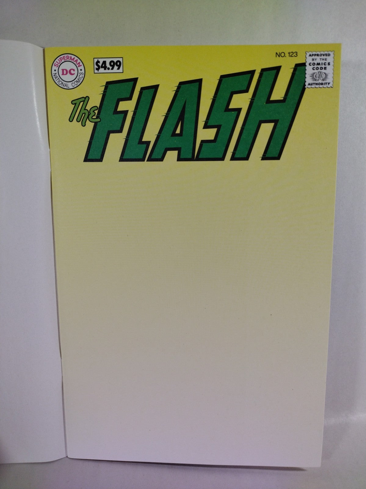 Flash #123 (2024) DC Comics Facsimile Edition Blank Sketch Variant Cover NM