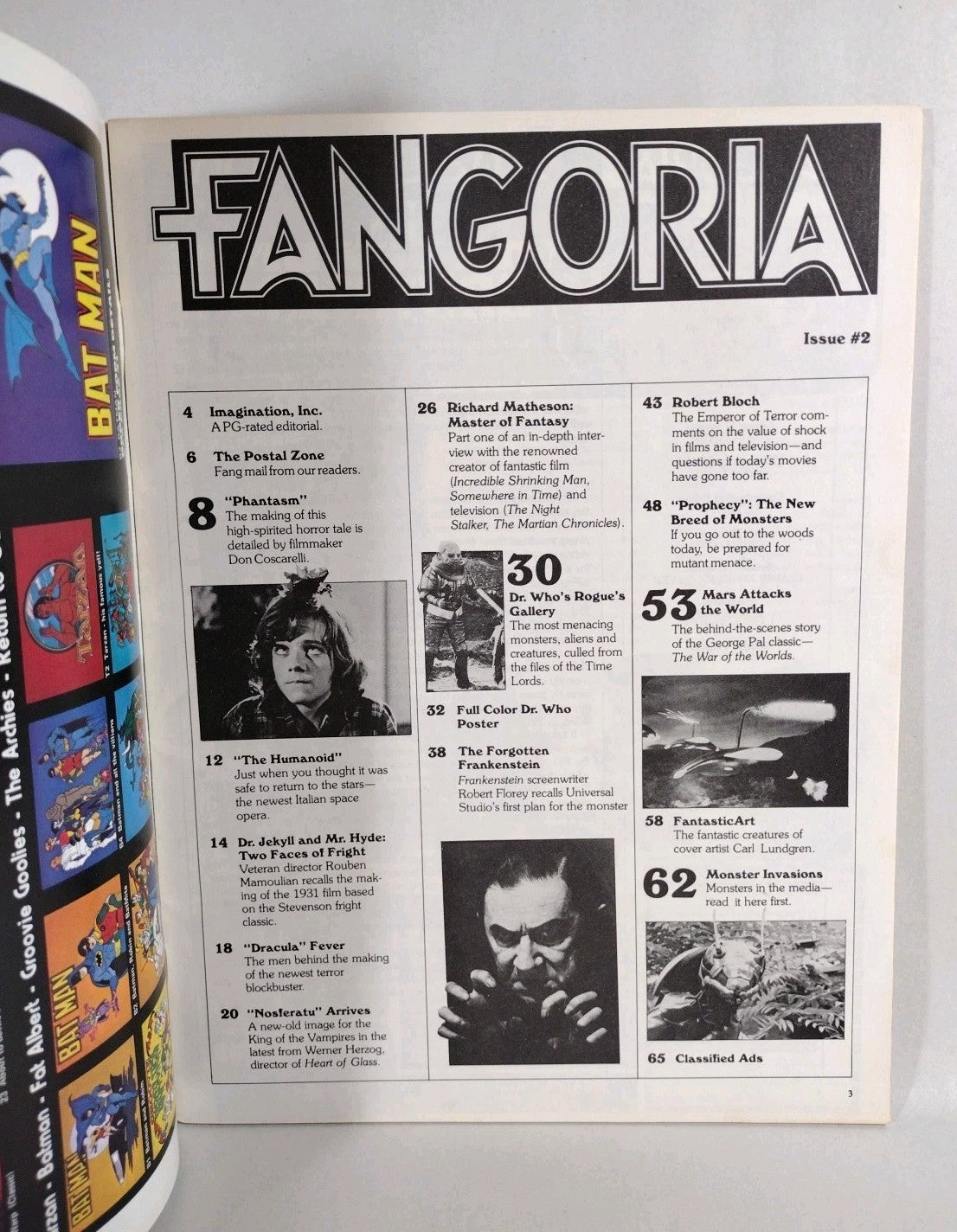 FANGORIA Magazine #2 (1979) Prophecy Phantasm War Of The Worlds W Poster VF 