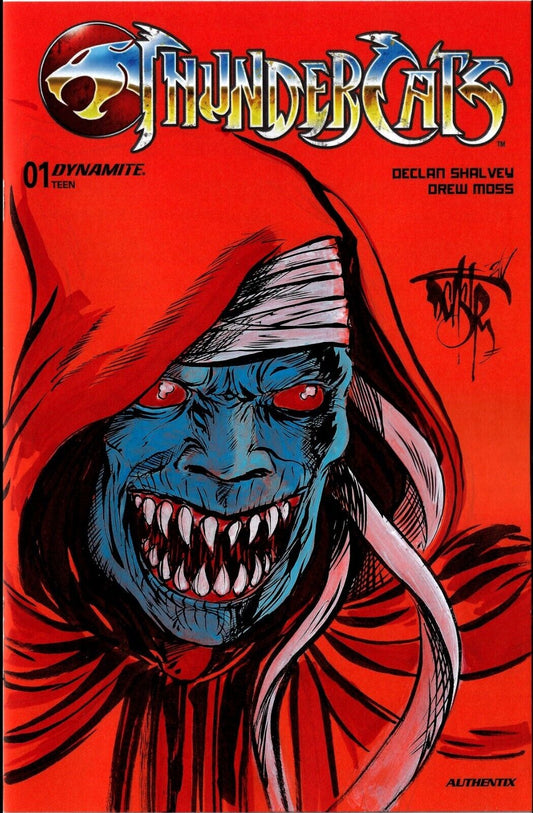 Thundercats #1 (2024) Dynamite Sketch Cover Comic W Original DCastr Mumm-Ra Art