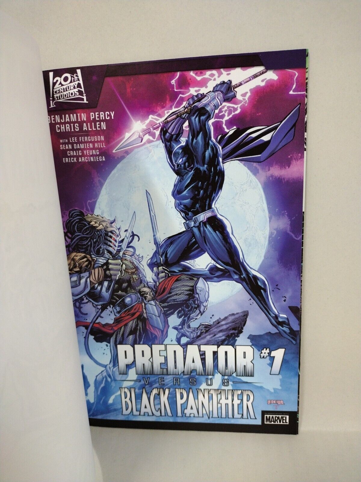 Predator Versus Black Panther (2024) Marvel Sketch Cover W Original DCastr Art