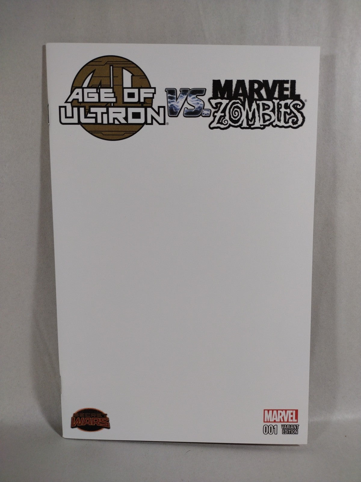 Age Of Ultron Vs Marvel Zombies #1 (2015) Marvel Comic Blank Variant Cover NM