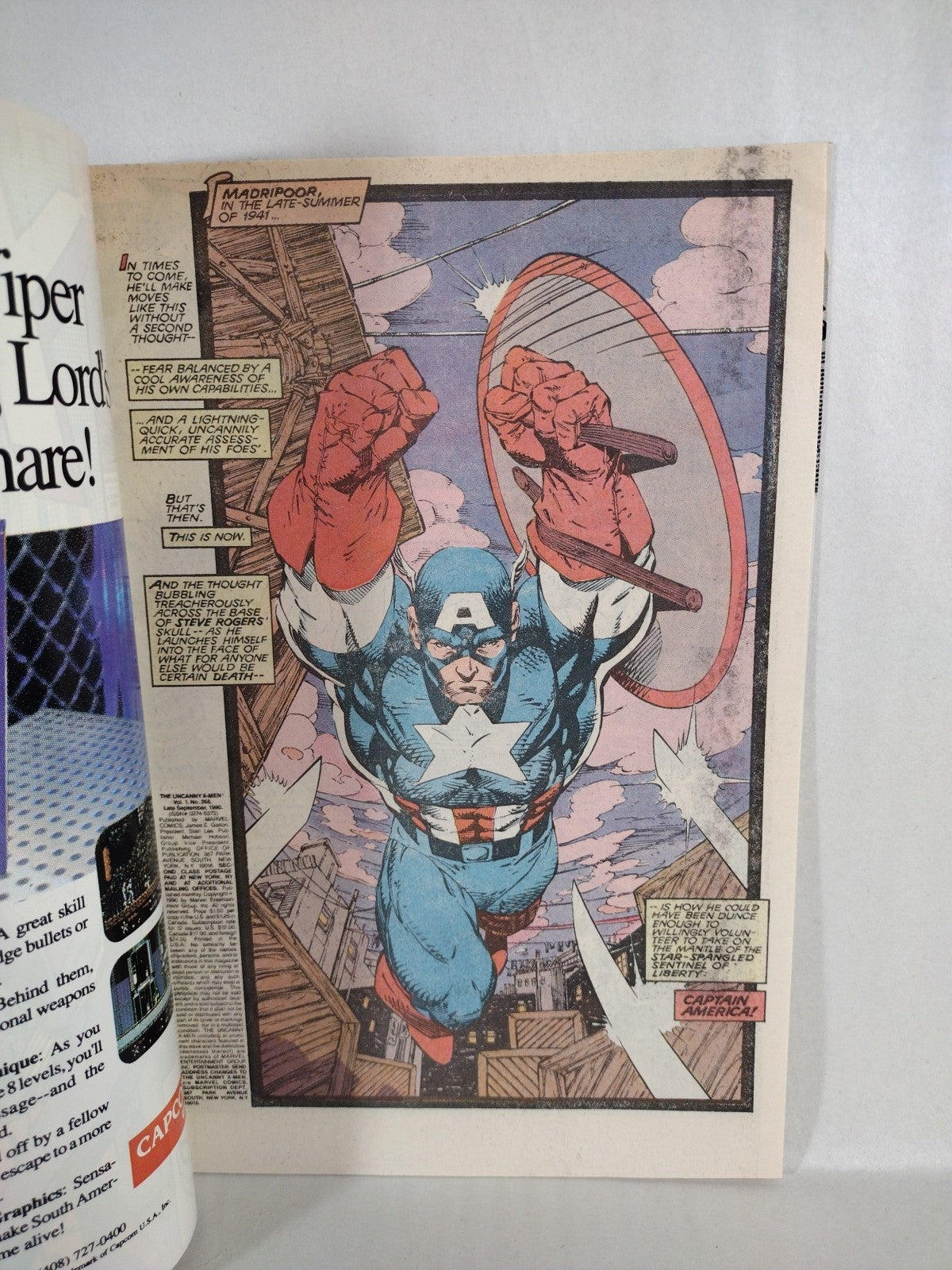 Uncanny X-Men #268 (1990) Marvel Comic Jim Lee Cover VF-NM