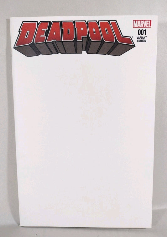 Deadpool 1 (2016) Marvel Blank Sketch Variant Cover Comic Duggan Hawthorne VF-NM