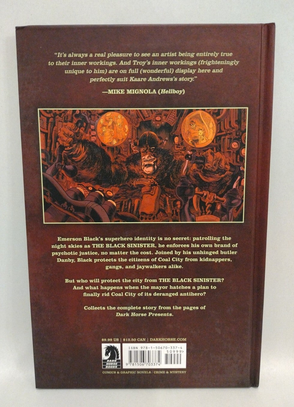 The Black Sinister (2017) Troy Nixey Kaare Andrews Hardcover Dark Horse NEW