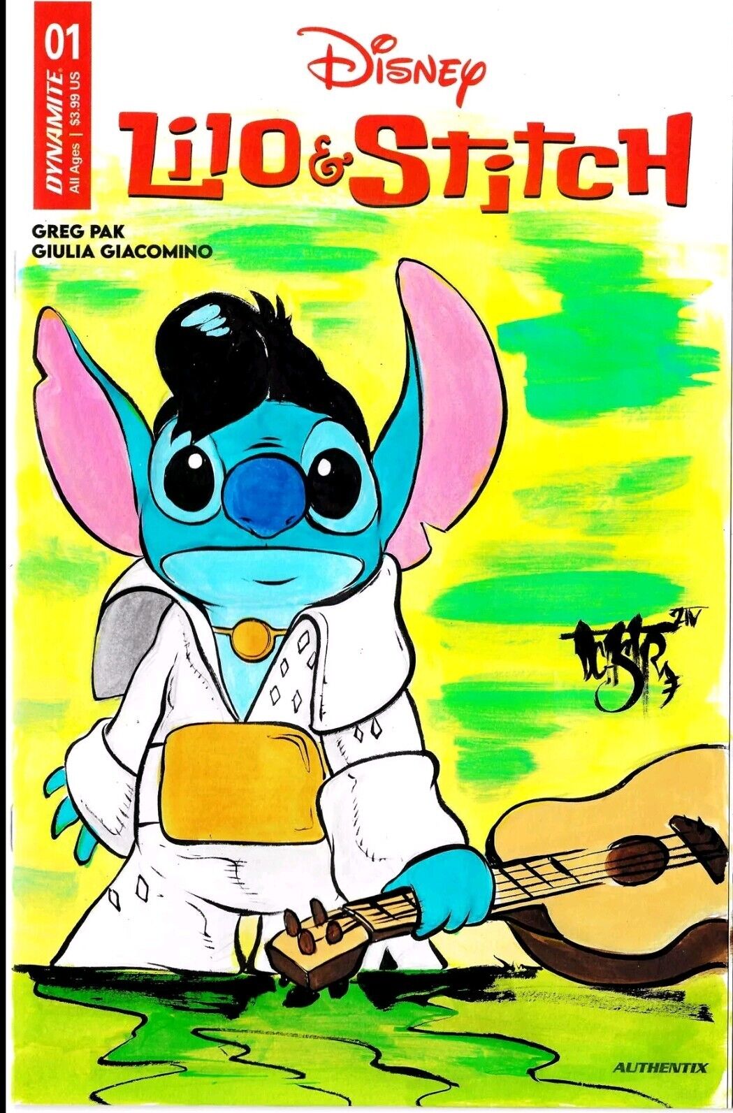 Lilo & Stitch #1 (2024) Disney Dynamite Sketch Variant Cover W Original Art 