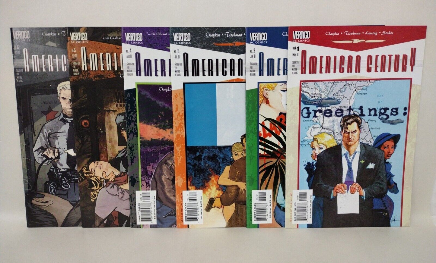 American Century (2001) Vertigo Comic Lot Set #1-6 Howard Chaykin