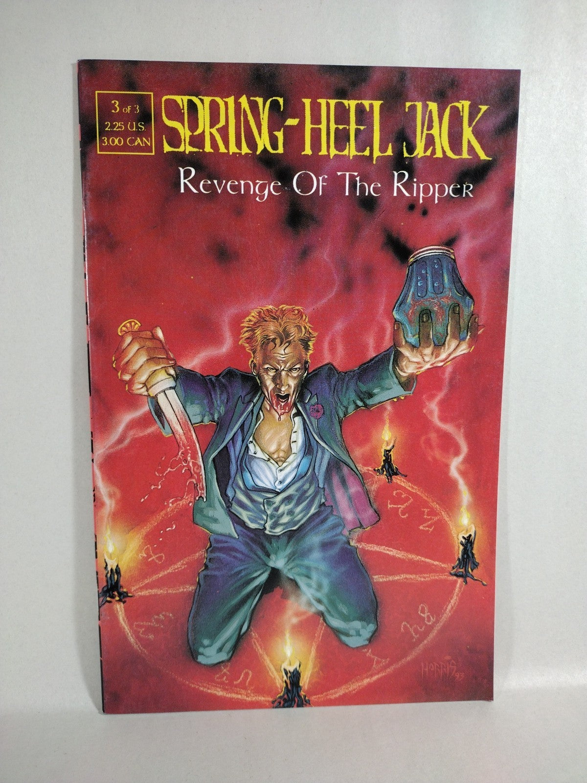 Spring Heel Jack  Revenge of the Ripper Full Set #1-3 REBEL STUDIOS 1993 VF-NM