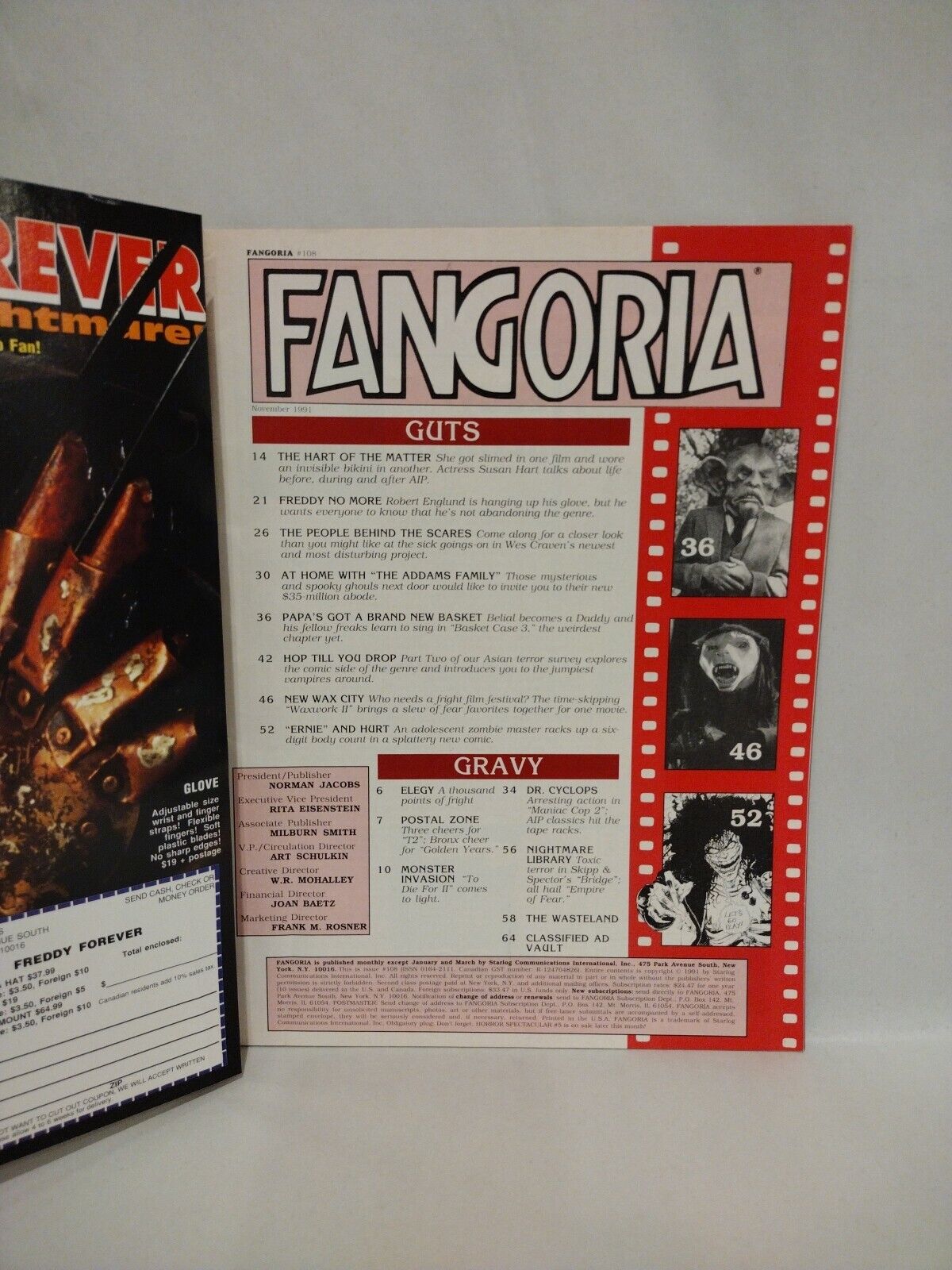 FANGORIA Magazine #108 (1991) Freddy's Dead People Under The Stairs Evil Ernie