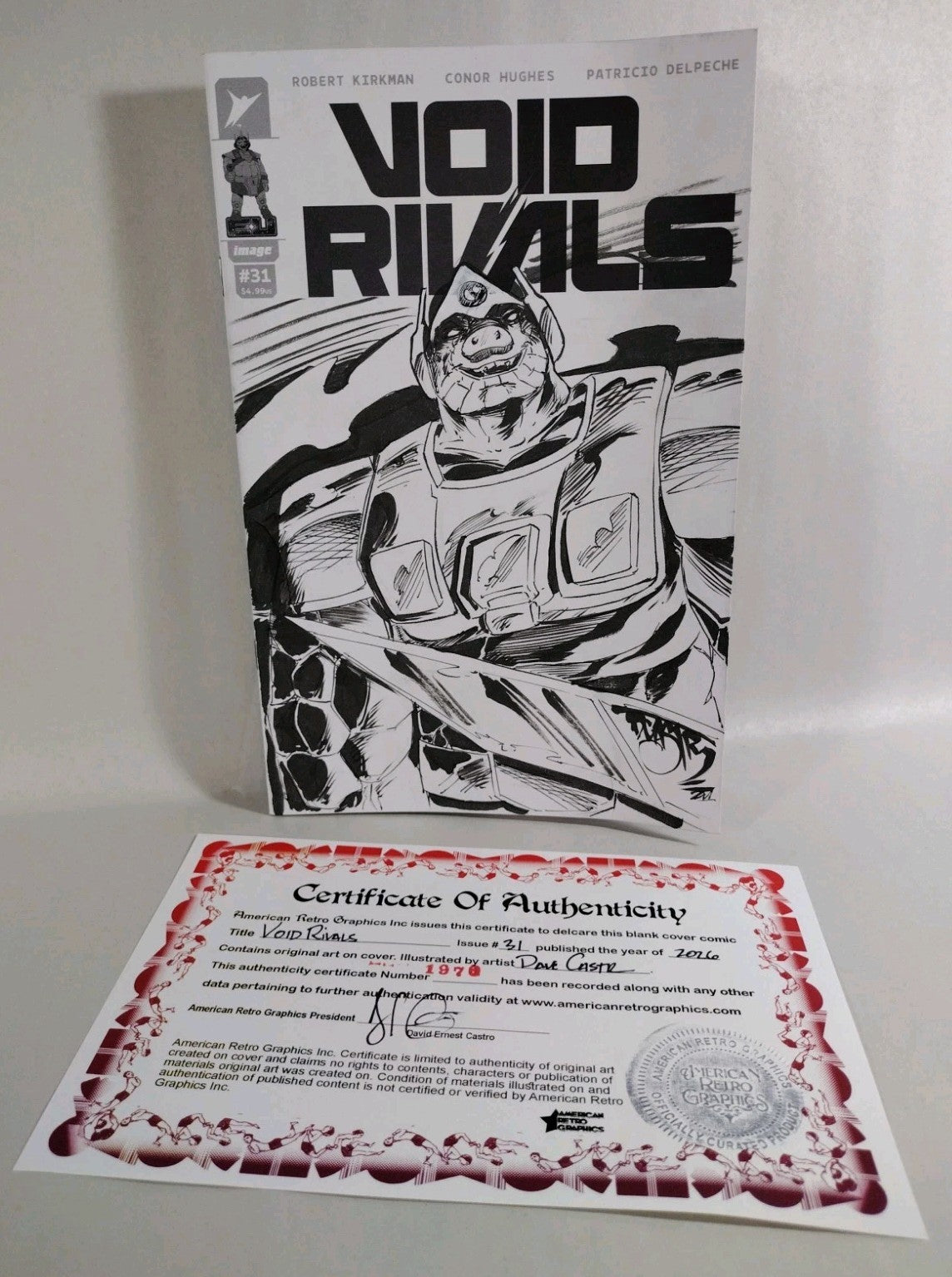 Void Rivals #31 (2026) Image Skybound Sketch Cover Variant W Original DCastr Art