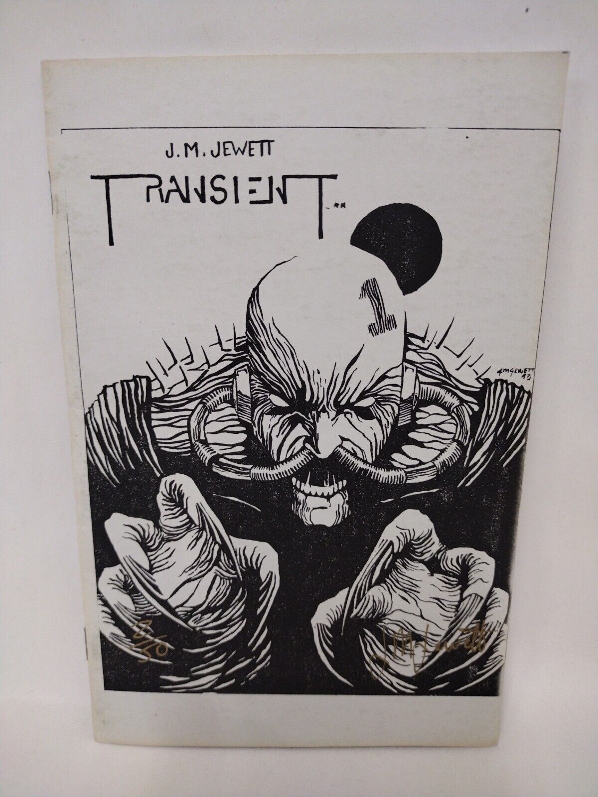 Transient / Grinn 1993 Ashcan Comic Preview #d 1/50 Signed Jewett Philipsen