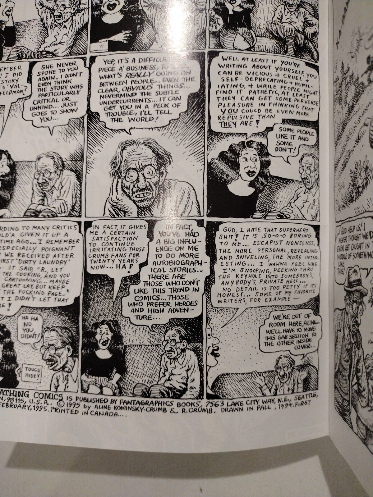 SELF LOATHING COMICS #1 (1995) Fantagraphics Comic Robert Crumb