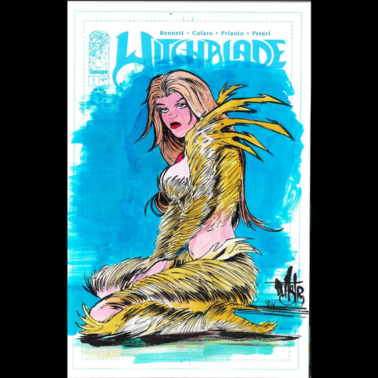 Witchblade #1 (2024) Image Comic Sketch Cover Variant W Original Dave Castr Art