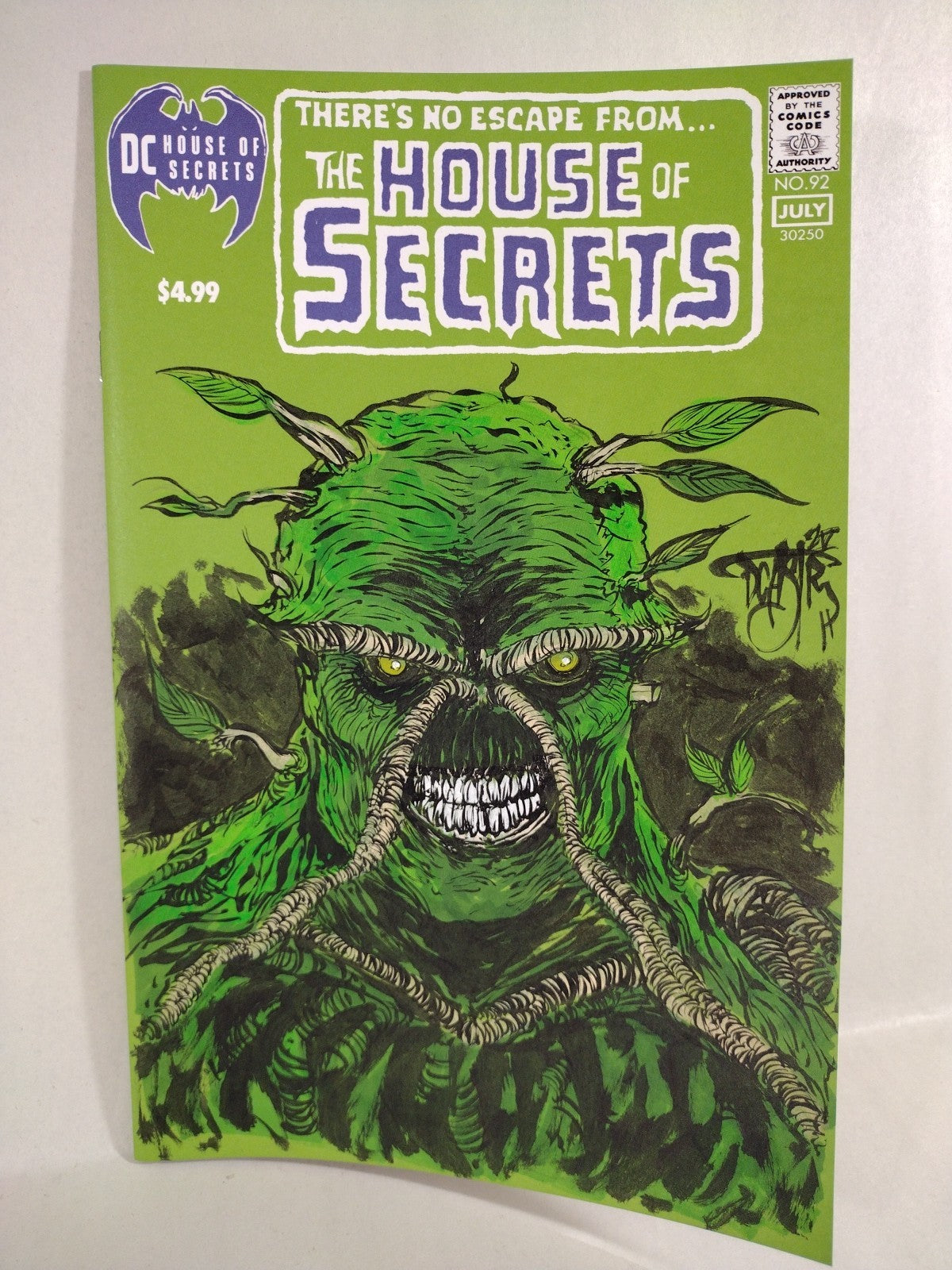 House Of Secrets 92 Facsimile (2024) DC Comic Sketch Cover W Original DCastr Art