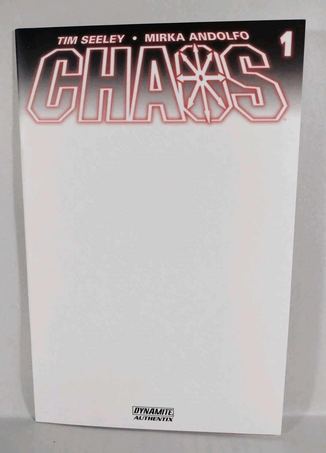 Chaos #1 (2014) Dynamite Blank Sketch Authentix Variant Cover Comic NM