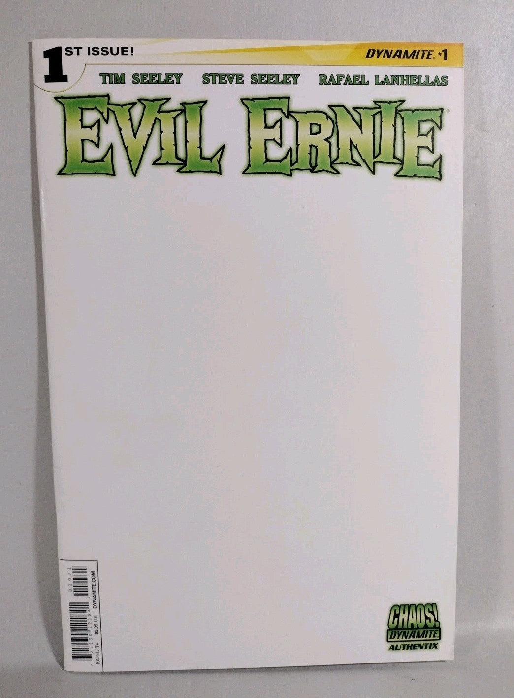 Evil Ernie #1 (2014) Dynamite Blank Sketch Cover Variant Comic New NM
