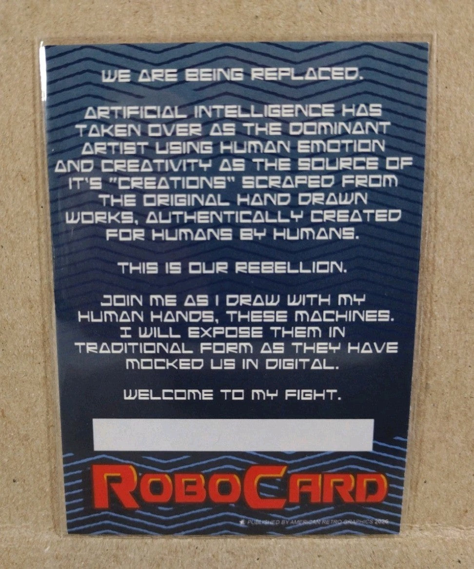 Robocard (2026) ARG Sketch Card W Original Dave Castr Gort Art TDTESS