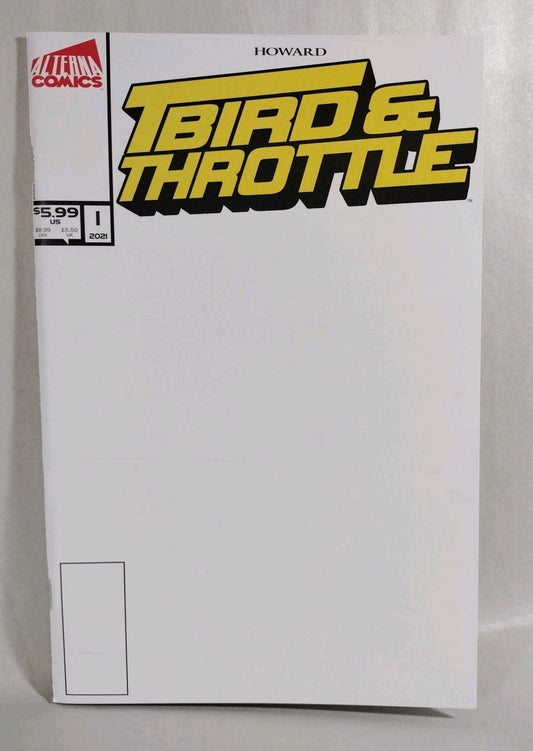 TBird And Throttle 1 Alterna Comic Blank Sketch Variant Cover Josh Howard New NM