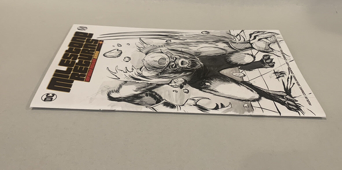 MILESTONE RETURNS INFINITE EDITION #1 Sketch Variant Cover W Original DCastr Art
