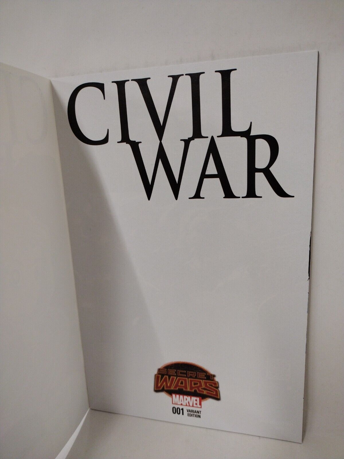 Civil War Secret Wars 1 (2015) Blank Cover Comic W Original Cloak Daggar Art COA