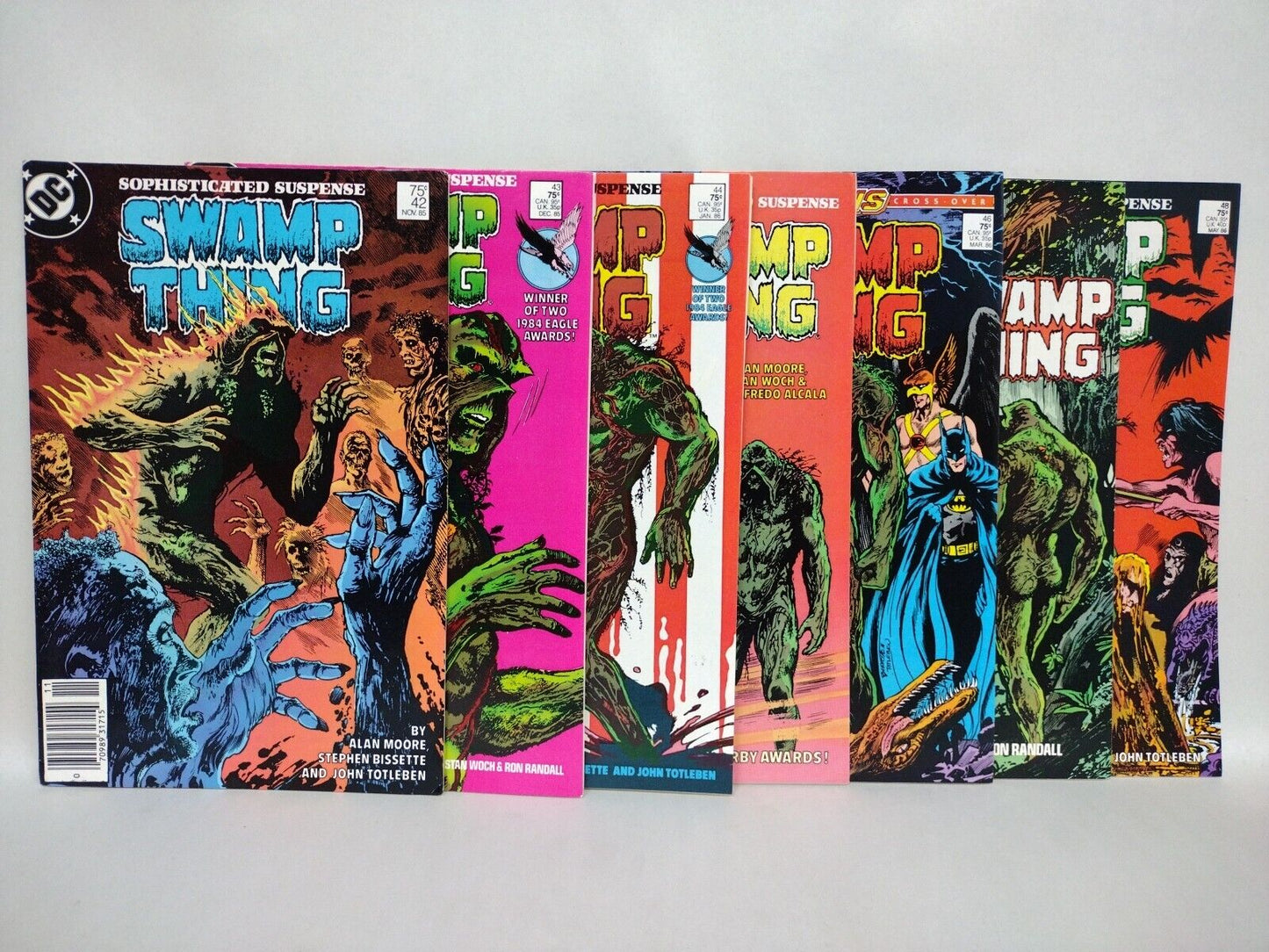 Swamp Thing 1985 DC Comic Lot 42 43 44 45 46 47 48 Alan Moore Bissette Totleben