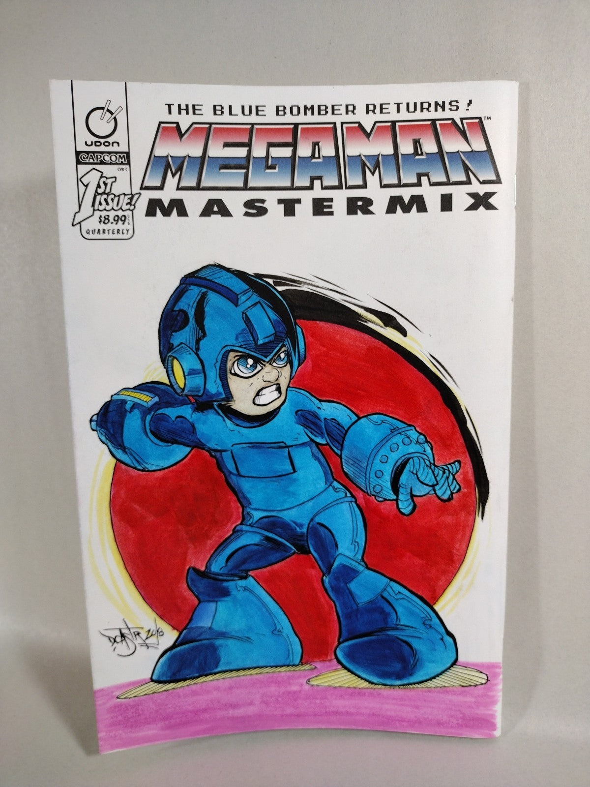 MegaMan Mastermix #1 (2018) Udon Capcom Sketch Cover Comic W Original DCastr Art