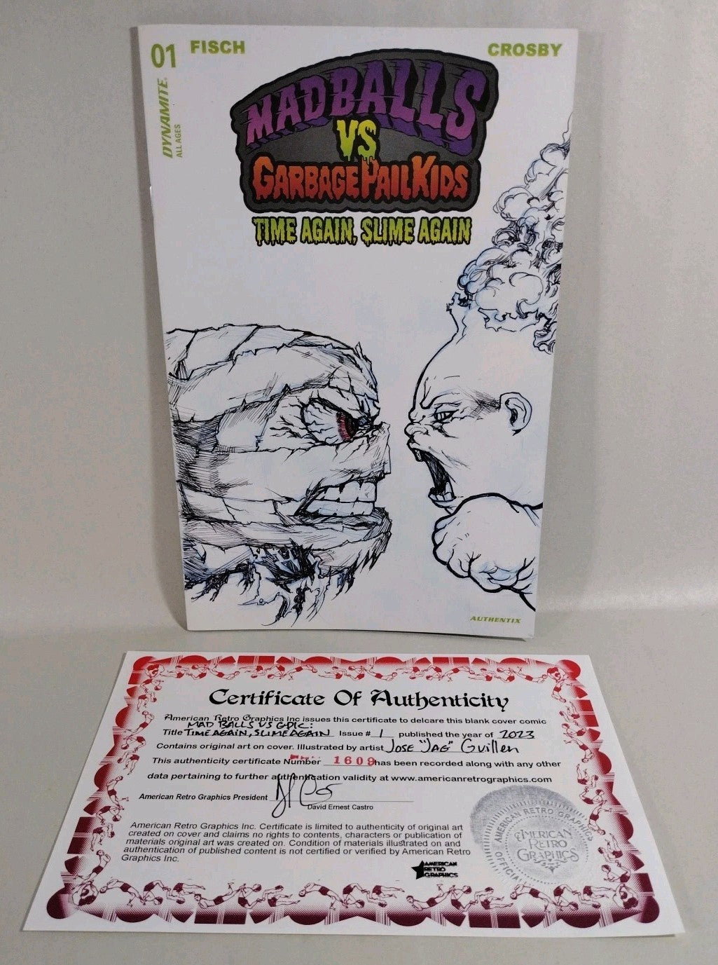 Madballs vs Garbage Pail Kids TGSA 1 Sketch Cover Variant Comic JAG Original Art