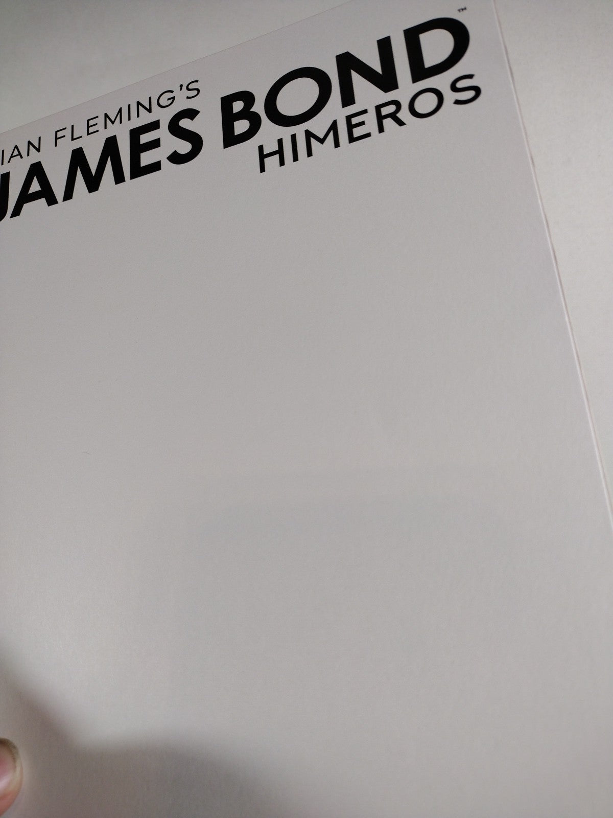 James Bond Himeros #1 (2021) Dynamite Comic Blank Sketch Variant Cover NM