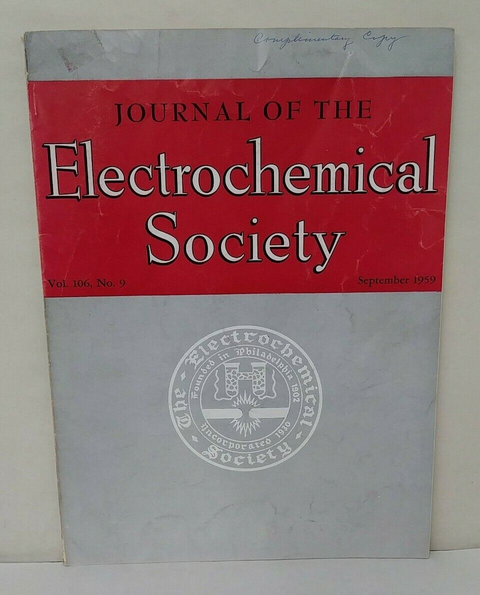 Electrochemical Society (1955) Journal Magazine Lot + Conference Program w Memo