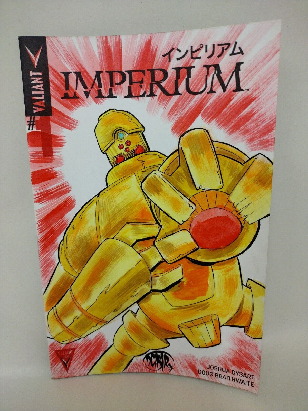 Imperium #1 (2015) Blank Cover Valiant Comic W Original Dave Castr Art ARG COA