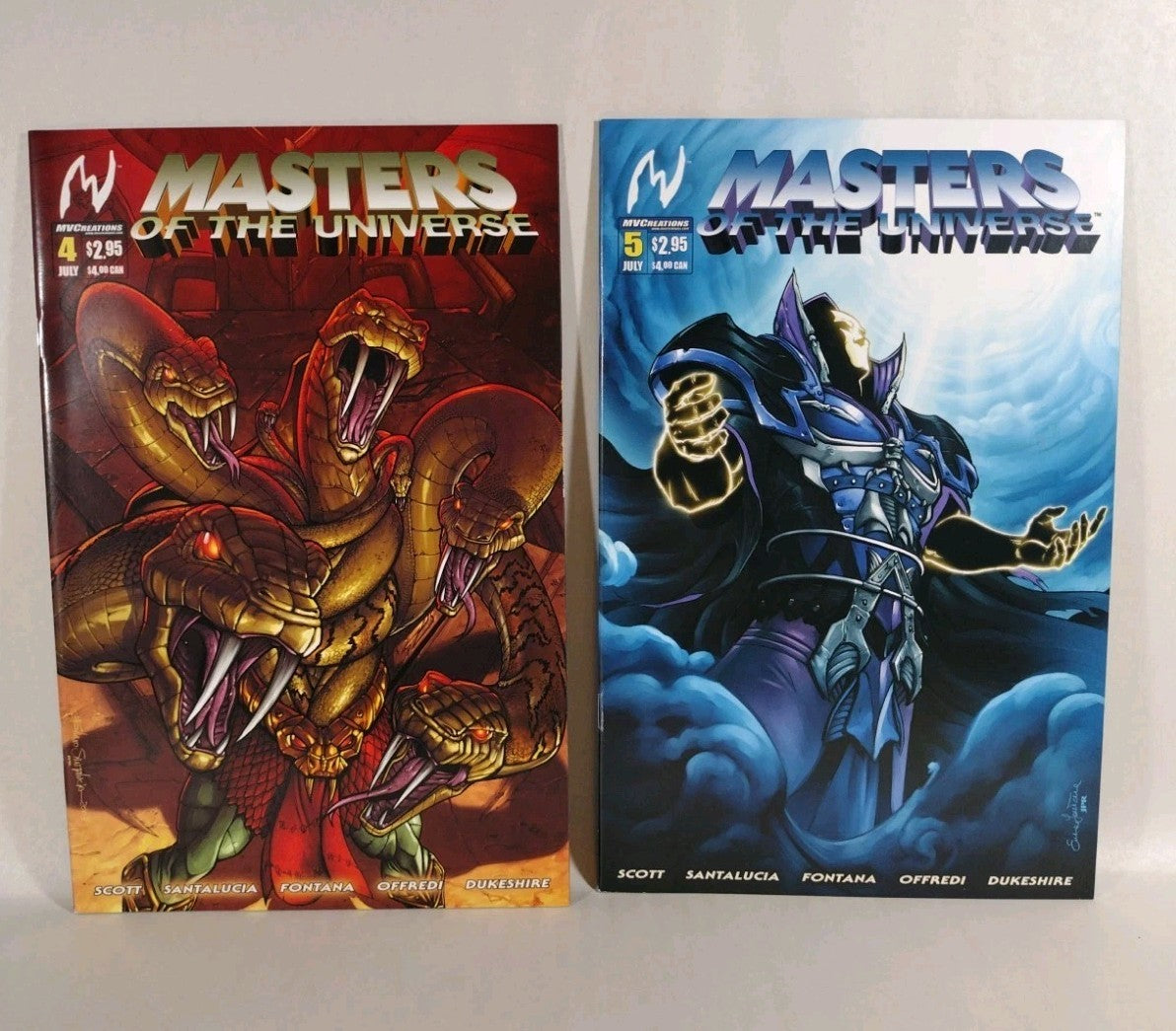 Masters Of The Universe MV Creations Comic Lot 1 2 4-6 Icons Of Evil Snakemen+