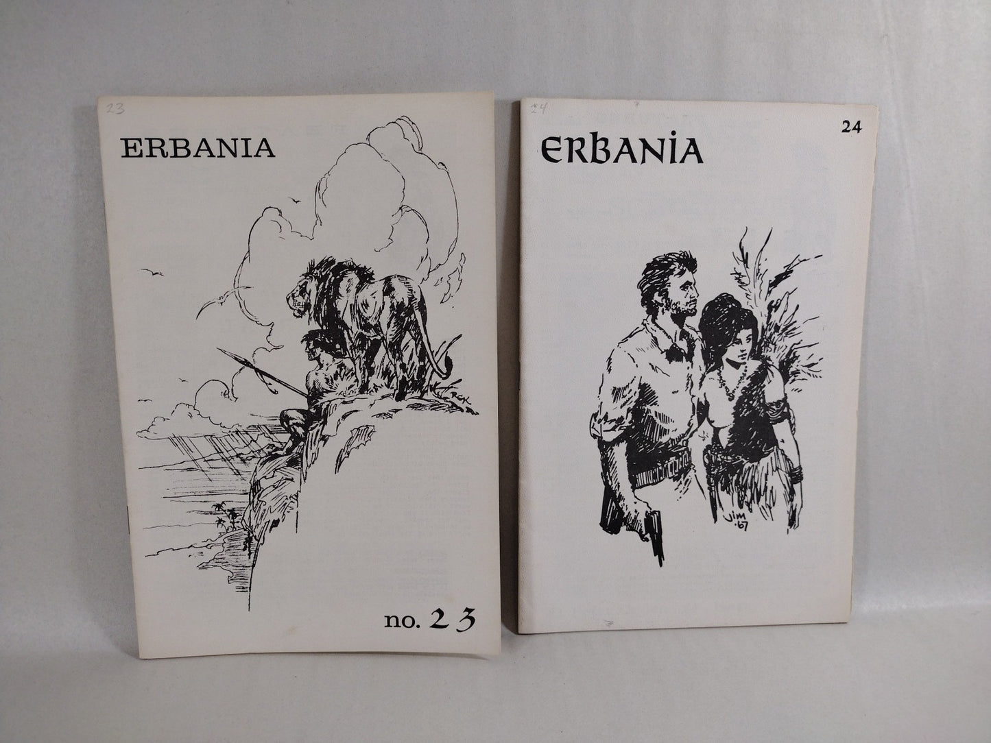 ERBania 1965 Edgar Rice Burroughs Fanzine Lot #15 17 18 19 20 21 22 23 24 Tarzan