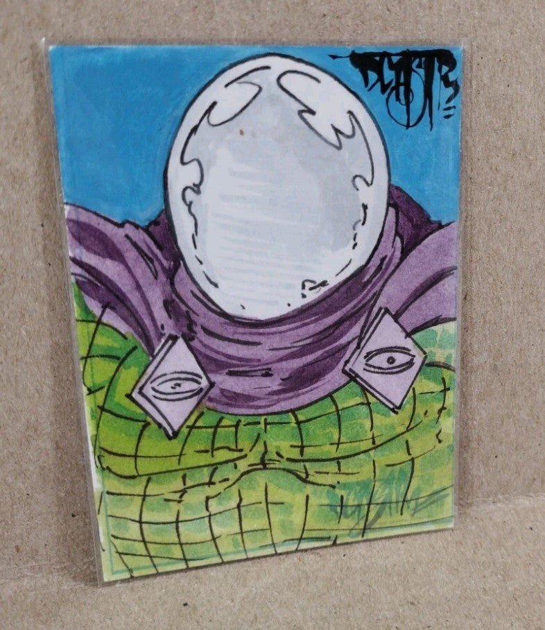 Dave Castr Crusin (2025) OAC Sketch Card W Original Marvel Mysterio Art ACEO