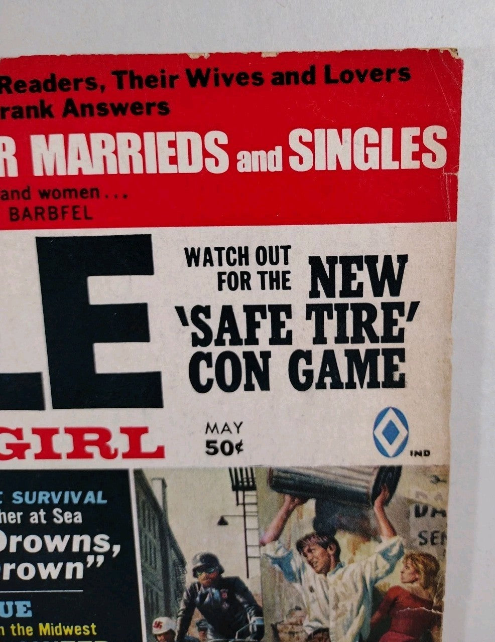 Male Magazine (May 1969) Vol 19 #5 Swamp Girl Sexual Freedom Surrender Like Hell
