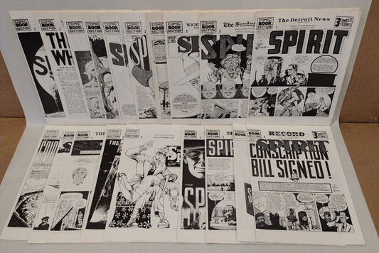 Lot of 19 Will Eisner Spirit (1973) Collector Edition Comics w Exclusive Notes