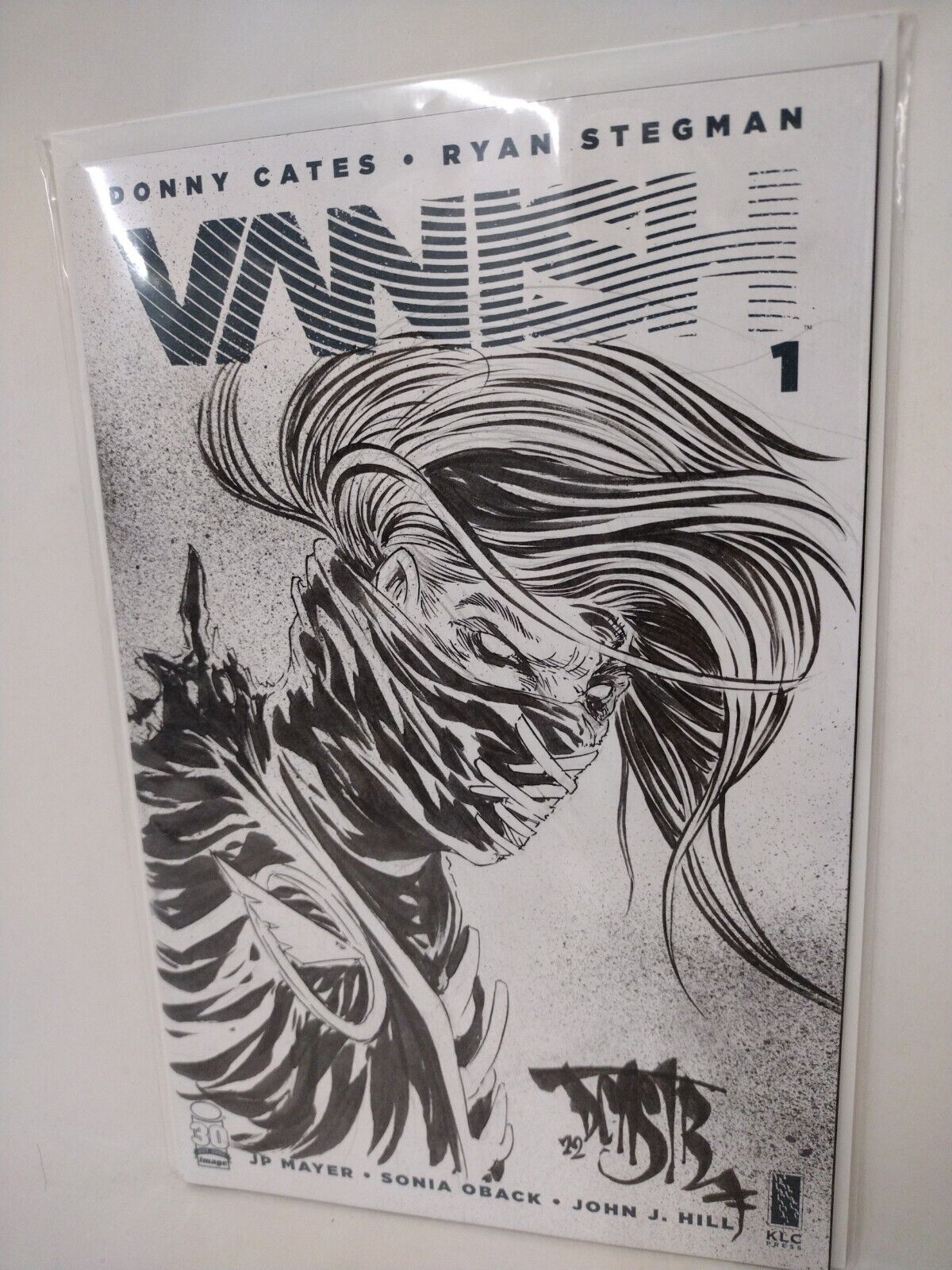 VANISH #1 (2022) Cates Stegman Image Comic Blank Cover w Original DCastr Art COA