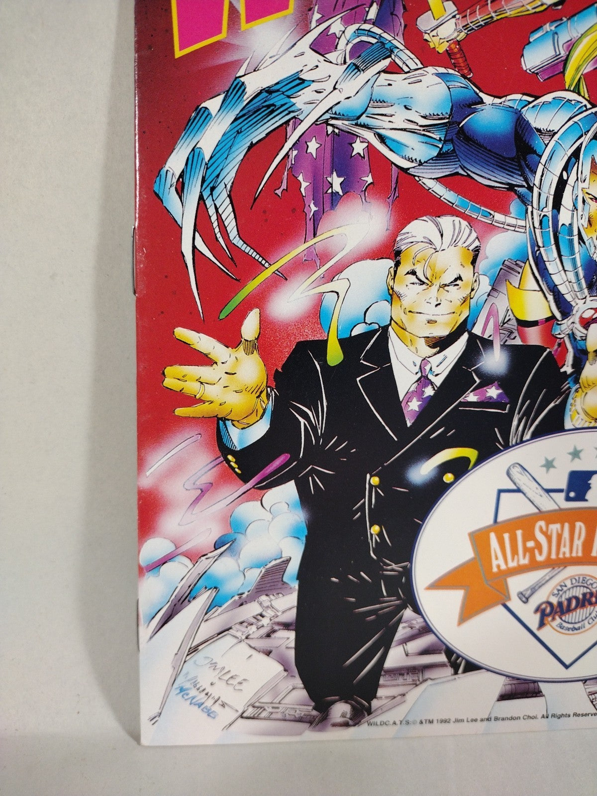 Rare Wizard Magazine (1992) Jim Lee All-Star Fanfest San Diego Padres Giveaway