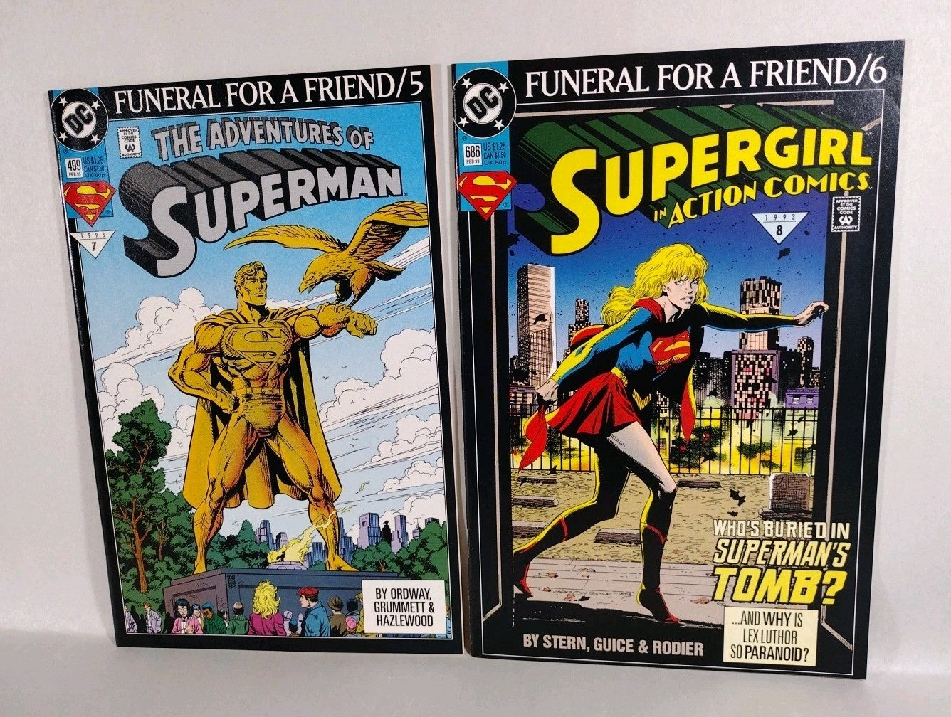 DC Comics Superman Funeral For A Friend Complete Story Arc Pt 1-8 VF-NM