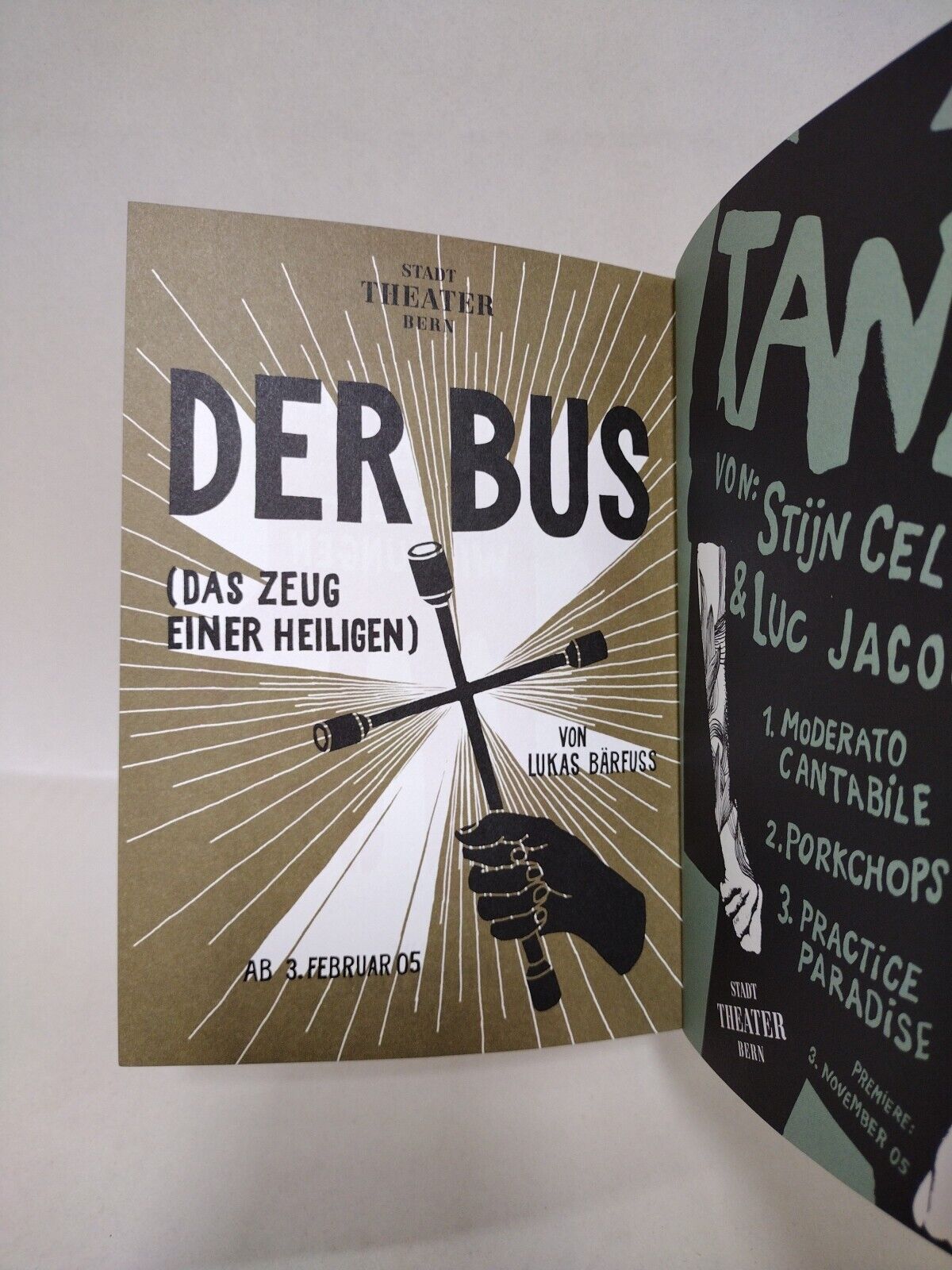 Theater Hat Nebenwirkungen Stadttheater Bern (2007) Switzerland Poster Zine Book